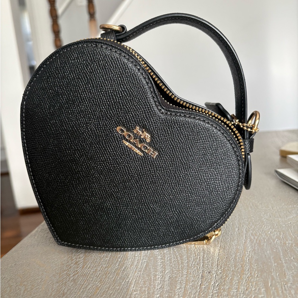 Coach Black Heart Mini Bag